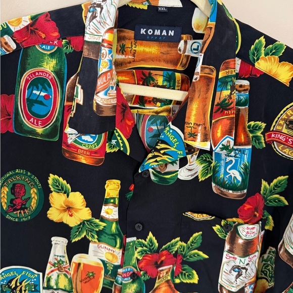 Vintage Hawaiian Shirt beer novelty vacation men’s XXL - Picture 5 of 7
